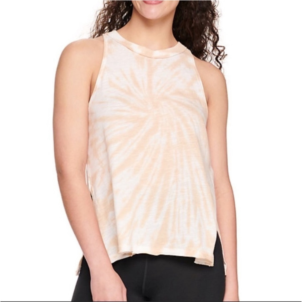 SO sleeveless muscle tank Woman’s Juniors size XXL tan & white spiral pa… - Picture 11 of 13